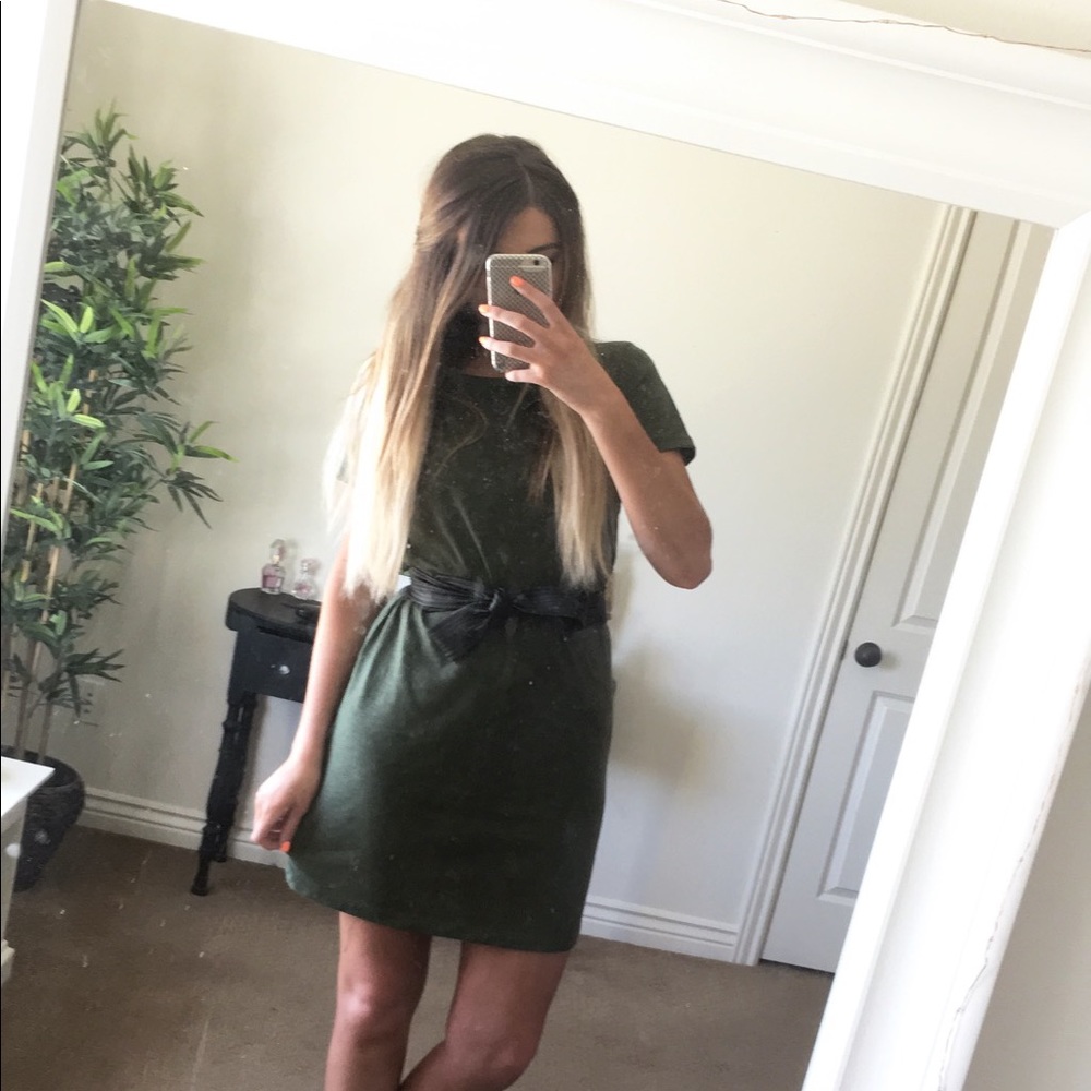 short army green old navy dress